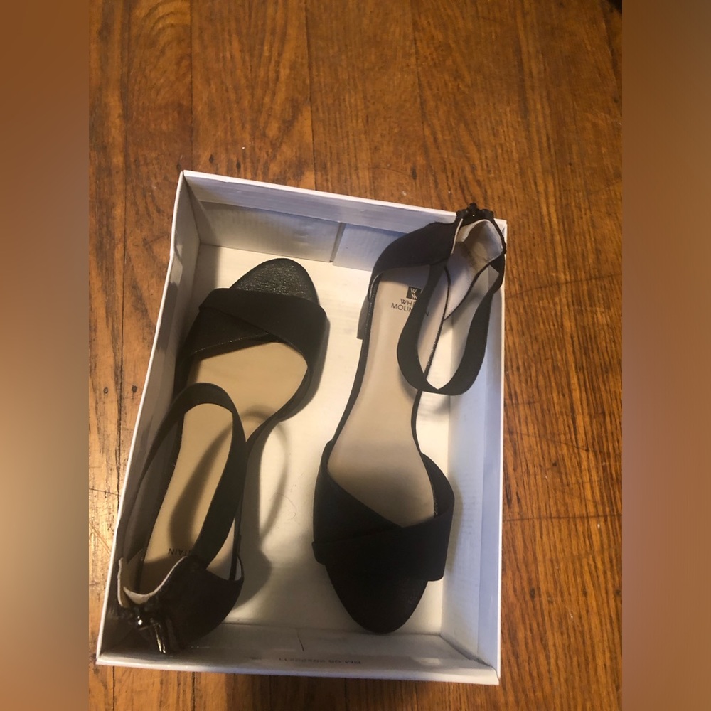 Women’s Black Ankle-Strap Sandals